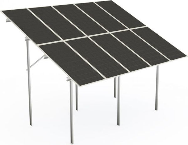 10x 550W TIER1 saules paneļu komplekts ar zemes stiprinājumiem