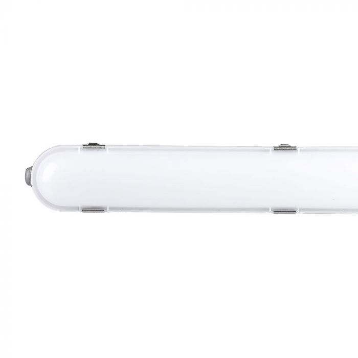 48W(5760Lm) 150cm V-TAC SAMSUNG Lineārais gaismeklis, IP65, IK07, piena krāsā, bez kontaktdakšas(kabeļu savienojums), auksti balta gaisma 6400K