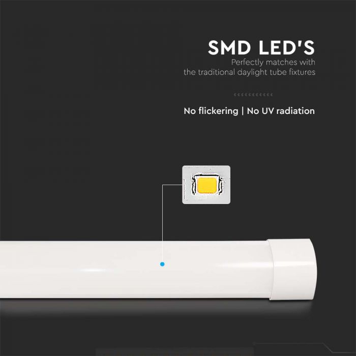 50W(6000Lm) LED lineārais gaismkelis, 150cm, IP20, V-TAC, auksti balta gaisma 6500K