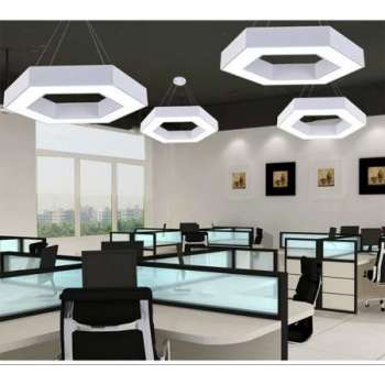 Sešstūrains (Hexagonal) LED Griestu Panelis Balts 600mm 52W (6200Lm) Ar Tālvadības Pulti Un Aplikācija