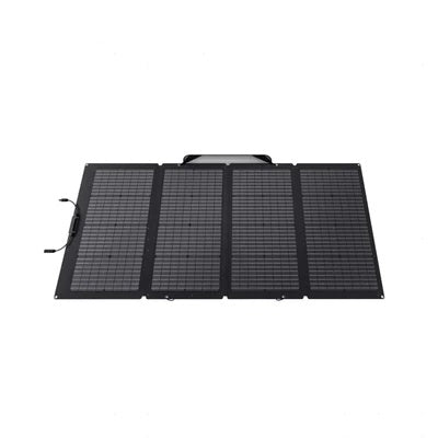 220W saules panelis savienojams ar EcoFlow uzlādes stacijām un citām iekārtām. Ērti salokāms komplektā ar somu pārnēsāšanai. Izturīgs pret ūdeni un putekļiem.