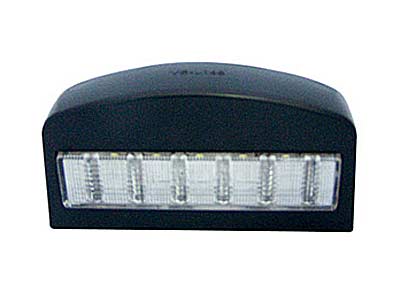 12 LED license plate light 10 30V black 104x54x48mm