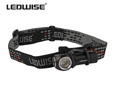 LEDWISE SP ECOKIT 6W XPG3 LED profesionāli lukturi 2 gab, 600Lm, komplektā: metāla stiprinājums, USB magnētiskās uzlādes kabeļi un galvas saite