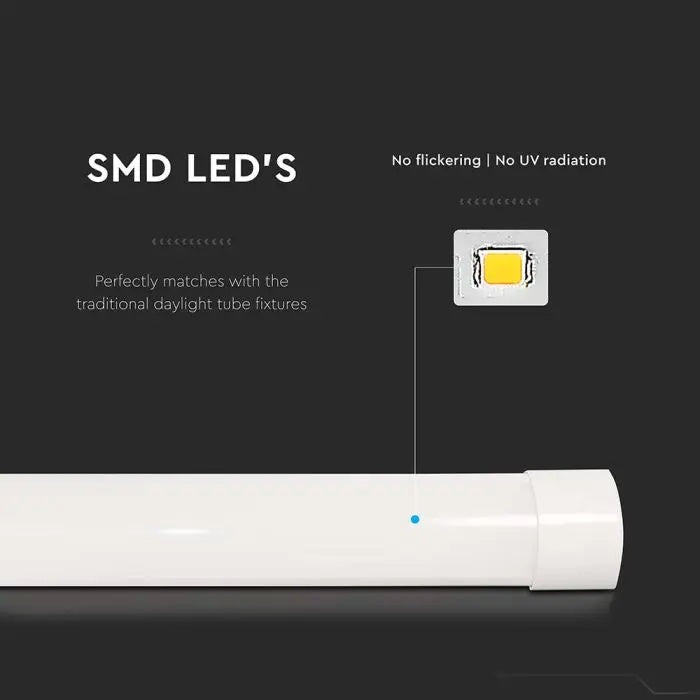 30W(4650Lm) V-TAC SAMSUNG LED Lineārais gaismeklis, IP20, IK07, 120cm, bez kontaktdakšas(kabeļu savienojums), neitrāli balta gaisma 4000K