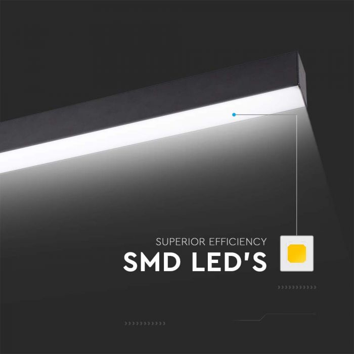 40W(3300Lm) LED lineārais gaismeklis, V-TAC SAMSUNG, IP20, garantija 5 gadi, silti balta gaisma 3000K