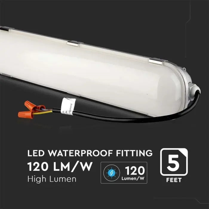 70W(8400Lm) LED 150cm Lineārais gaismeklis, V-TAC SAMSUNG, garantija 5 gadi, IP65, auksti balta gaisma 6500K