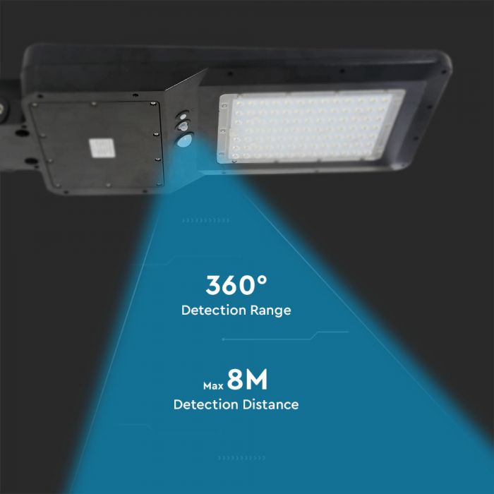 40W(4800Lm) LED ielu laterna ar PIR kustību sensoru, IP65, V-TAC SAMSUNG, neitrāli balta gaisma 4000K