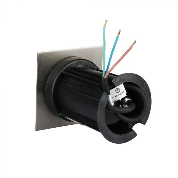 V-TAC Zemē Iebūvējams karkass ar 1xGU10 LED spuldzi (spuldze nav iekļauta), melns, IP65