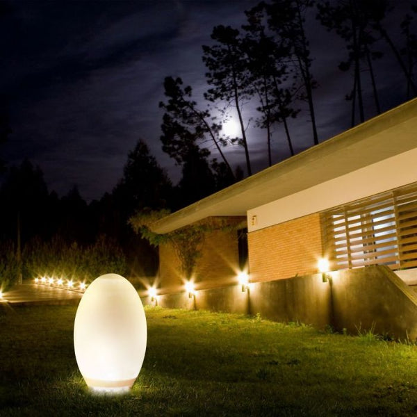 1W(5Lm) LED solārais interjera/dārza apgaismojums olas formā, ar gaismas sensoru, IP44, V-TAC