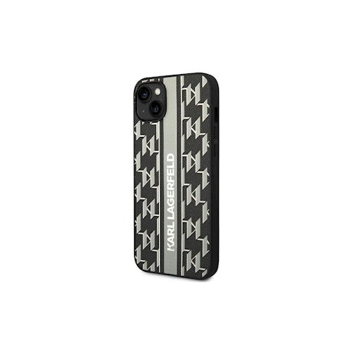 Karl Lagerfeld maciņš iPhone 14 Pro Max 6,7" KLHCP14XPGKLSKG pelēks HC PU Monogram Stripe