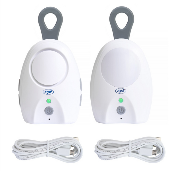 PNI elektroniskais bērnu monitors B5500 PRO bezvadu, domofons, ar naktslampiņu, Vox un peidžera funkcija