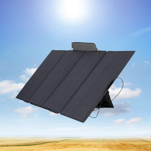 400W saules panelis savienojams ar EcoFlow uzlādes stacijām un citām iekārtām. Ērti salokāms komplektā ar somu pārnēsāšanai. Izturīgs pret ūdeni un putekļiem.