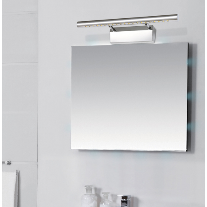 5W(325-350Lm) LED Spoguļa gaismeklis, 40cm, IP20, hromēts, izslēgšanas poga labajā pusē, silti balta gaisma 3000K