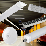 LED lineārie un kupolveida gaismekļi