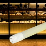 T8 LED spuldzes pārtikas produktu izgaismošanai