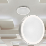 60W(6000Lm) LED V-TAC design rund kupolarmatur med fjärrkontroll, IP20, vit, dimbar, 3/1