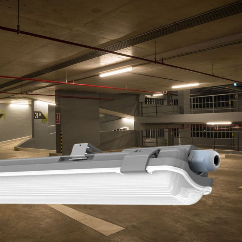 18W (1700Lm) 120cm LED T8 valgusti, IP65 veekindel, V-TAC, jahea valge 6400K