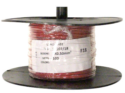 Kabelis 0.50mm2, sarkans