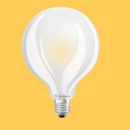 E27 6.5W(806Lm) LEDVANCE LED Bulb Classic Globe 95 60 Filament, IP20, warm white light 2700K
