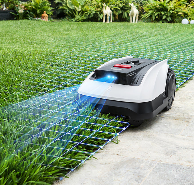 Available from 23 May!!! Ecovacs GOAT O800 Lawnmowing Robot Without Restraining Cord with Precise TrueMapping Navigation with RTK and Al Camera, SmartEdge Auto Border Recognition, AIVI 3D Obstacle Prevention suitable for 800m2 (orbex)