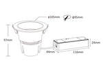FUT081ZR FUT081ZR 18 W iebūvējams gaismeklis LED RGB+CCT (Zigbee 3.0+2.4G)