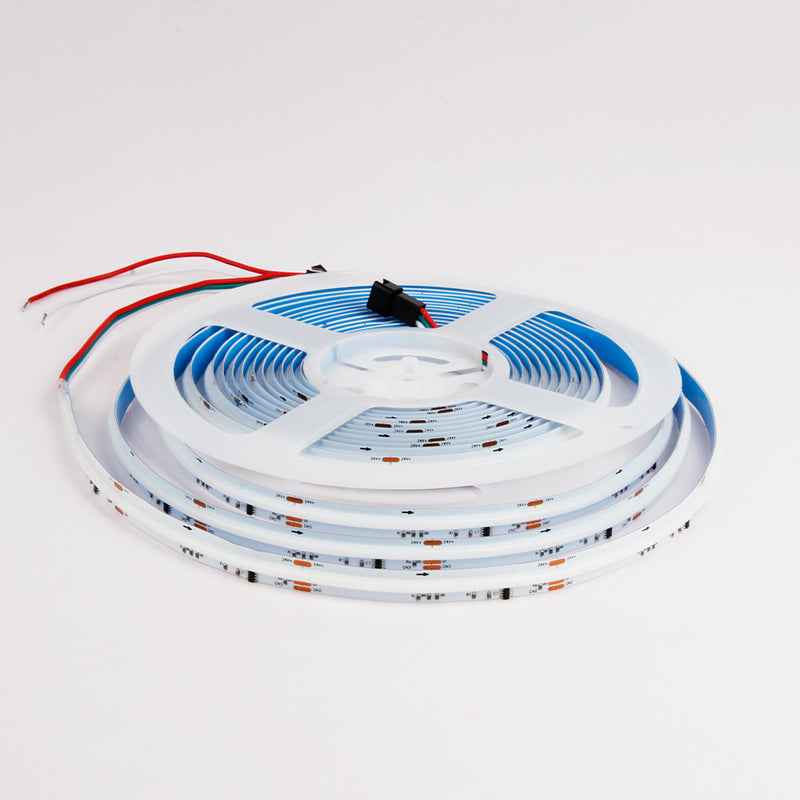 Pris per 1m_7W/m COB-RGBW SPI led strip DC24V IP20 (370LM/M)