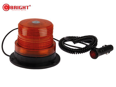 C-BRIGHT Mini Beacon 12-24V 60 LED oranža bākuguns, IP65, stiprināms ar magnētu, ECE310