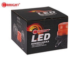 C-BRIGHT Mini Beacon 12-24V 60 LED oranža bākuguns, IP65, stiprināms ar magnētu, ECE310
