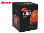 C-BRIGHT 12-24V 80 LED flashing light, orange, 142x160mm, IP56, ECE R10