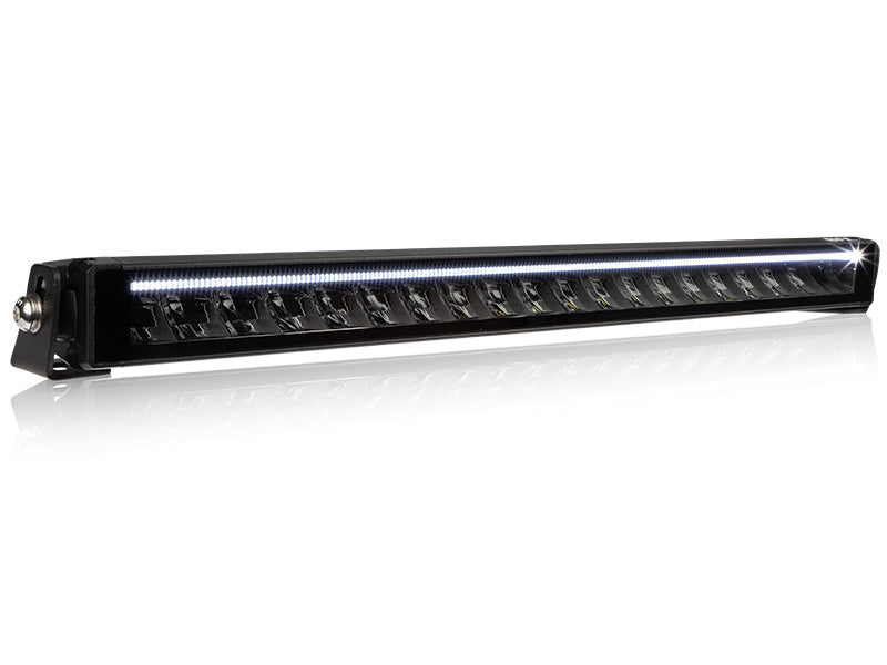 100W(12000Lm) LED high beam, 11-32V, 3-pin DT, IP68, BFL FRAMELESS SLIM - low profile high beam bar, 20x Led, current consumption 6.53A @13.7V, stainless steel brackets, IP68, 3-pin DT - plugin