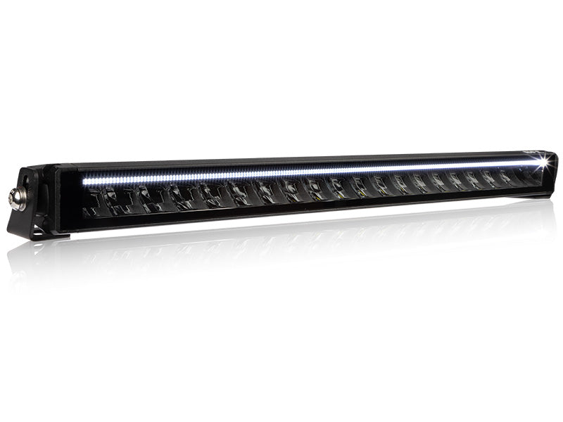 1-92595_100W(12000Lm) 20 LED garais papildlukturis, 11-32V, 3-pin DT, IP68, BFL FRAMELESS SLIM - zema profila tālās gaismas lukturis, 20xLed, strāvas patēriņš 6.53A @13.7V, nerūsējošā tērauda kronšteini, IP68, 3-pin DT-spraudnis, 6000 K