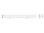 1-92595_100W(12000Lm) 20 LED garais papildlukturis, 11-32V, 3-pin DT, IP68, BFL FRAMELESS SLIM - zema profila tālās gaismas lukturis, 20xLed, strāvas patēriņš 6.53A @13.7V, nerūsējošā tērauda kronšteini, IP68, 3-pin DT-spraudnis, 6000 K