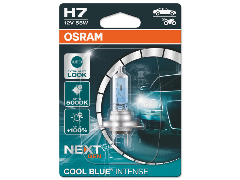 H7 Osram bulb Colour temperature: 5000 K