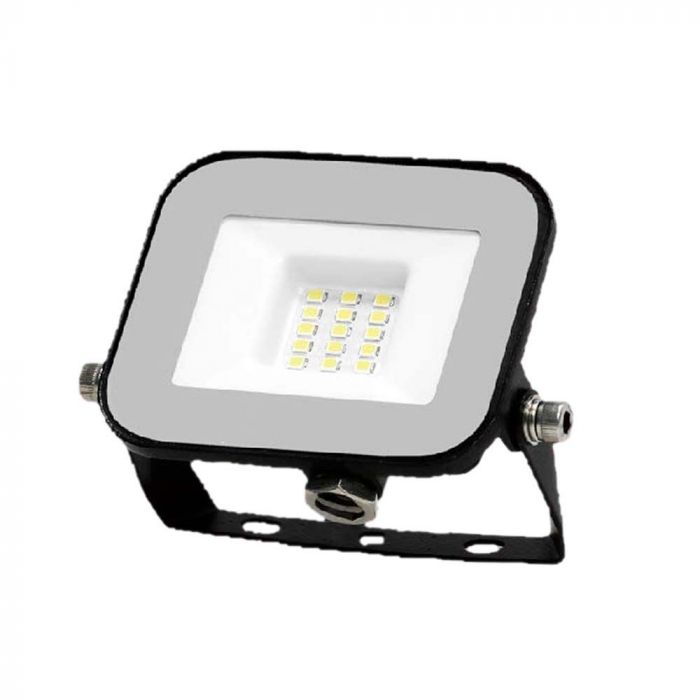 10W(735Lm) LED Spotlight, V-TAC SAMSUNG, IP65, black body and gray glass, warranty 5 years, cold white light 6500K