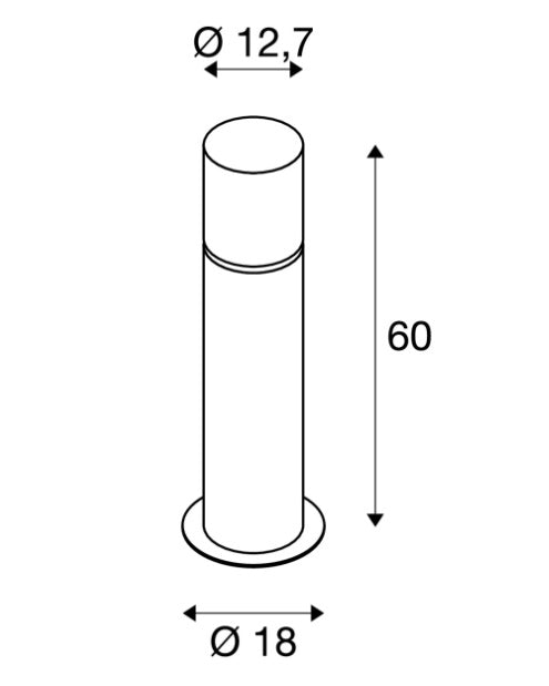 MAX 20W E27 ROX ACRYL 60 Pinnapealne LED-valgusti, teras, IP65, IK02