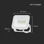 SUPERACTION_20W(1620Lm) LED-strålkastare, V-TAC SAMSUNG, IP65, vit, neutralvitt ljus 4000K