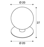 MAX 23W E27 GLOO PURE 27 Pole uz virsmas montējams LED gaismeklis, antracīts, IP44, IK02