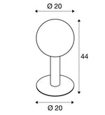 MAX 23W E27 GLOO PURE 44 Pole uz virsmas montējams LED gaismeklis, antracīts, IP44, IK02