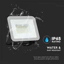 50W(4270Lm) LED Spotlight, V-TAC SAMSUNG, IP65, svart hölje och grått glas, 5 års garanti, kallvit 6500K