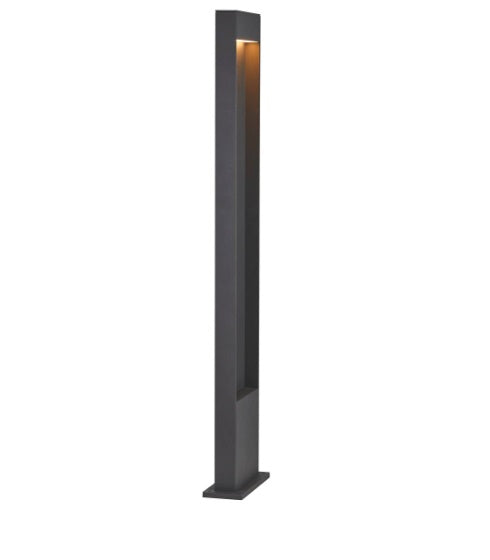 Накладной светодиодный светильник 10W(400Lm) FLATT POLE 100, матовый антрацит, IK03, IP65, нейтральный белый свет 4000K