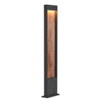 Накладной светодиодный светильник 10W(400Lm) FLATT POLE 100, матовый коричневый/матовый антрацит, IK03, IP65, теплый белый свет 3000K
