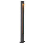 Накладной светодиодный светильник 10W(400Lm) FLATT POLE 100, матовый коричневый/матовый антрацит, IK03, IP65, теплый белый свет 3000K