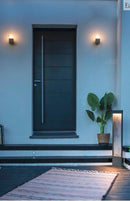 10W(400Lm) FLATT POLE 100 surface mounted LED luminaire, matt brown/matt anthracite, IK03, IP65, warm white light 3000K