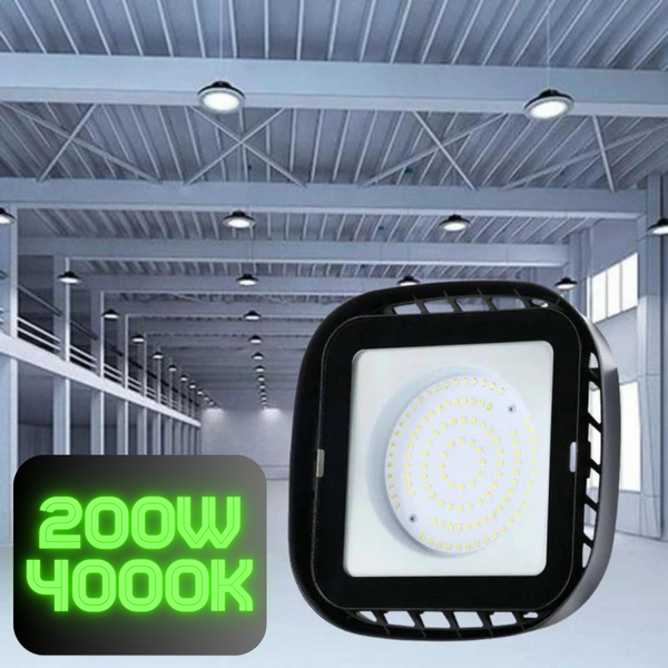 200W(17540Lm) LED noliktavas gaismeklis, V-TAC, IP65, neitrāli balta gaisma 4000K