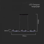 38W(4560Lm) LED Dizaina gaismeklis, V-TAC, IP20, neitrāli balta gaisma 4000K