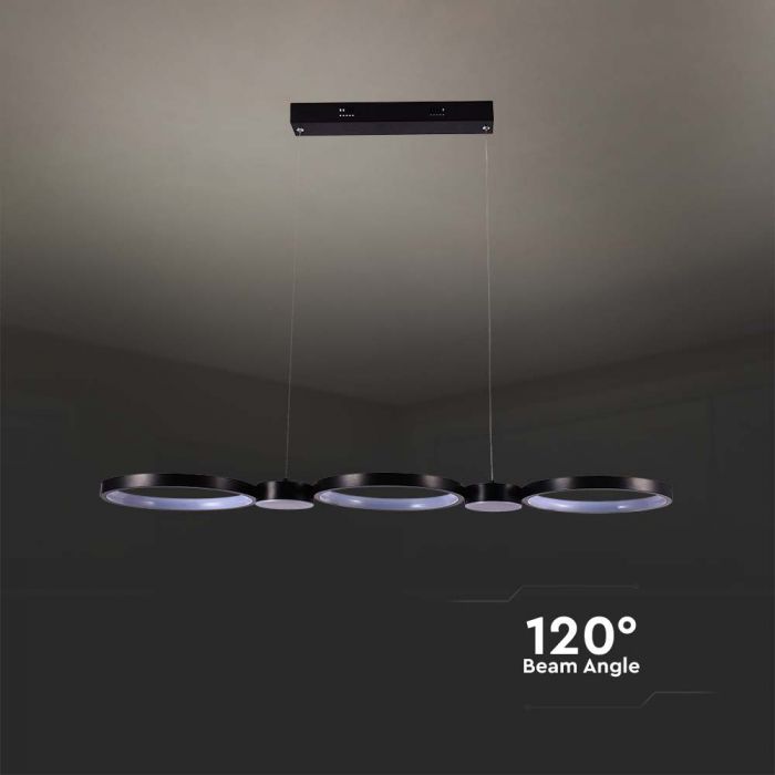 38W(4560Lm) LED Dizaina gaismeklis, V-TAC, IP20, neitrāli balta gaisma 4000K