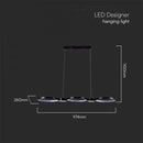 38W(4560Lm) LED dizaina gaismeklis, V-TAC, IP20, silti balta gaisma 3000K