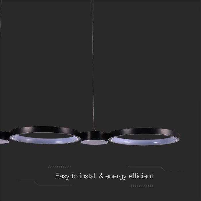 38W(4560Lm) LED dizaina gaismeklis, V-TAC, IP20, silti balta gaisma 3000K