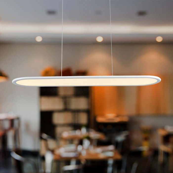 24W(3000Lm) LED disainvalgusti, V-TAC, IP20, valge, neutraalne valge 3000K