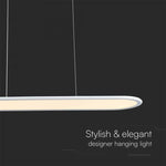 24W(3000Lm) LED disainvalgusti, V-TAC, IP20, valge, neutraalne valge 3000K